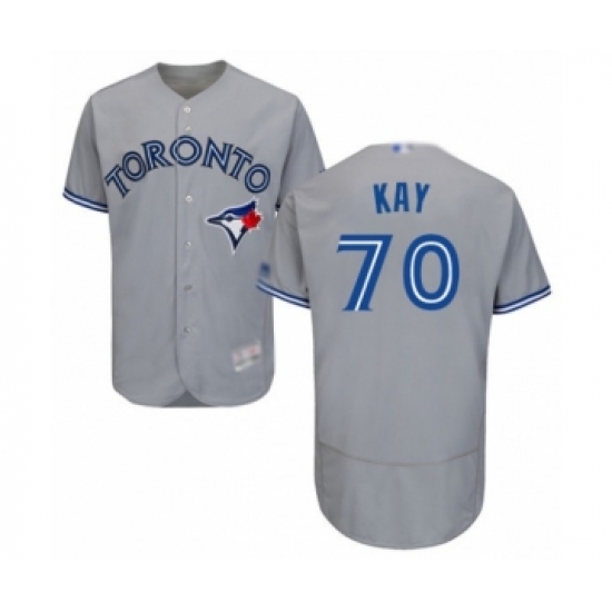 Men's Toronto Blue Jays #70 Anthony Kay Grey Road Flex Base Authentic Collection Baseball Player Jersey - Ujersey