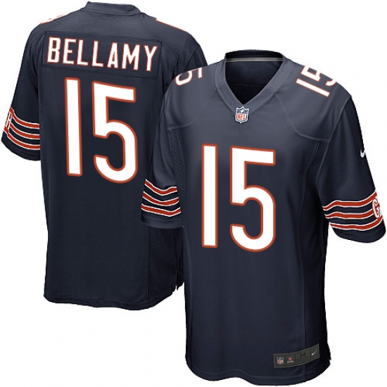 Men's Nike Chicago Bears #15 Josh Bellamy Game Navy Blue Team Color NFL Jersey - Ujersey