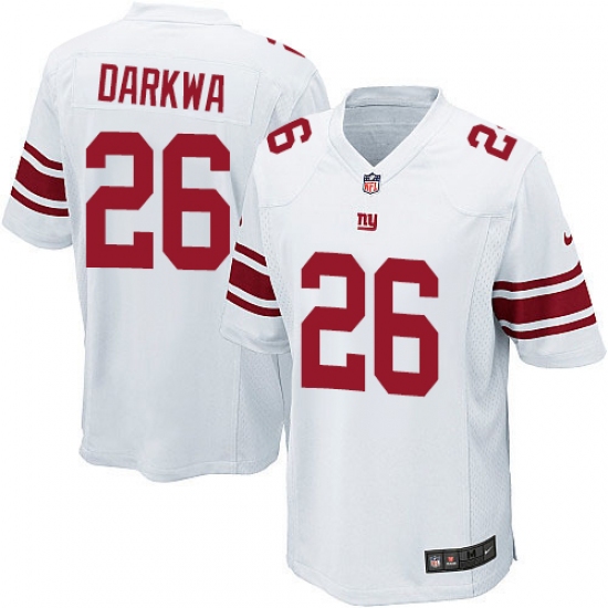Men's Nike New York Giants #26 Orleans Darkwa Game White NFL Jersey - Ujersey