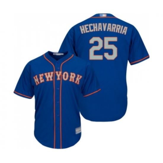 Youth New York Mets #25 Adeiny Hechavarria Authentic Royal Blue Alternate Road Cool Base Baseball Jersey - Ujersey