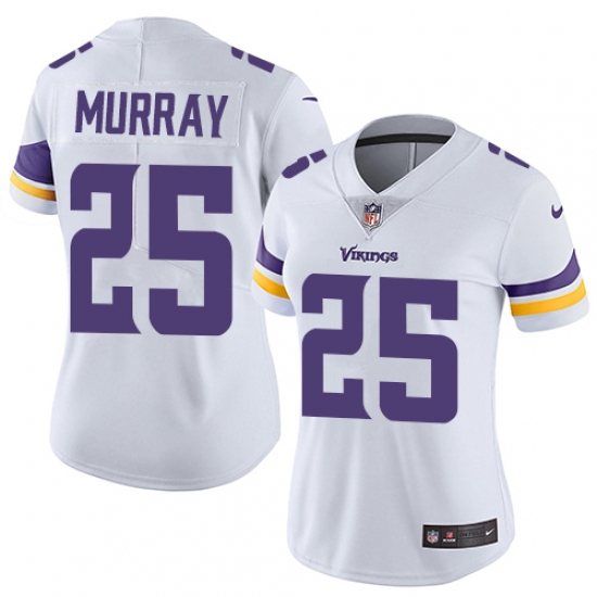 Women's Nike Minnesota Vikings #25 Latavius Murray White Vapor Untouchable Limited Player NFL Jersey - Ujersey
