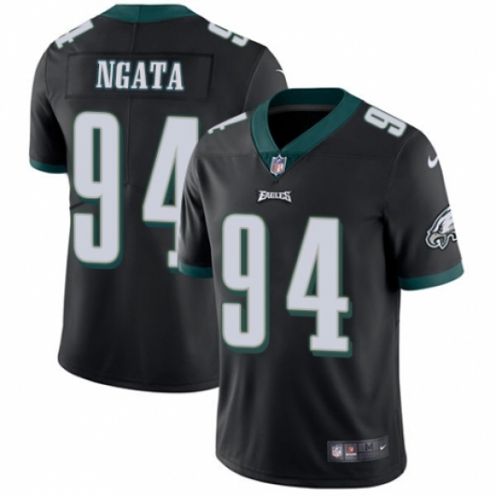 Men's Nike Philadelphia Eagles #94 Haloti Ngata Black Alternate Vapor Untouchable Limited Player NFL Jersey - Ujersey