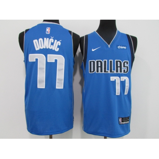 Men's Dallas Mavericks #77 Luka Doncic Blue Nike Royal Swingman Jersey - Ujersey