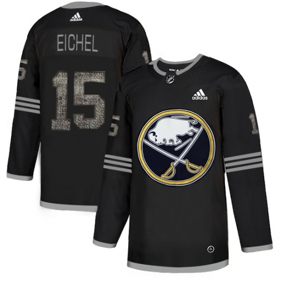 Men's Adidas Buffalo Sabres #15 Jack Eichel Black Authentic Classic Stitched NHL Jersey - Ujersey