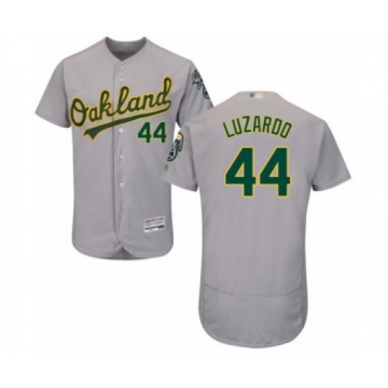 Men's Oakland Athletics #44 Jesus Luzardo Grey Road Flex Base Authentic Collection Baseball Player Jersey - Ujersey