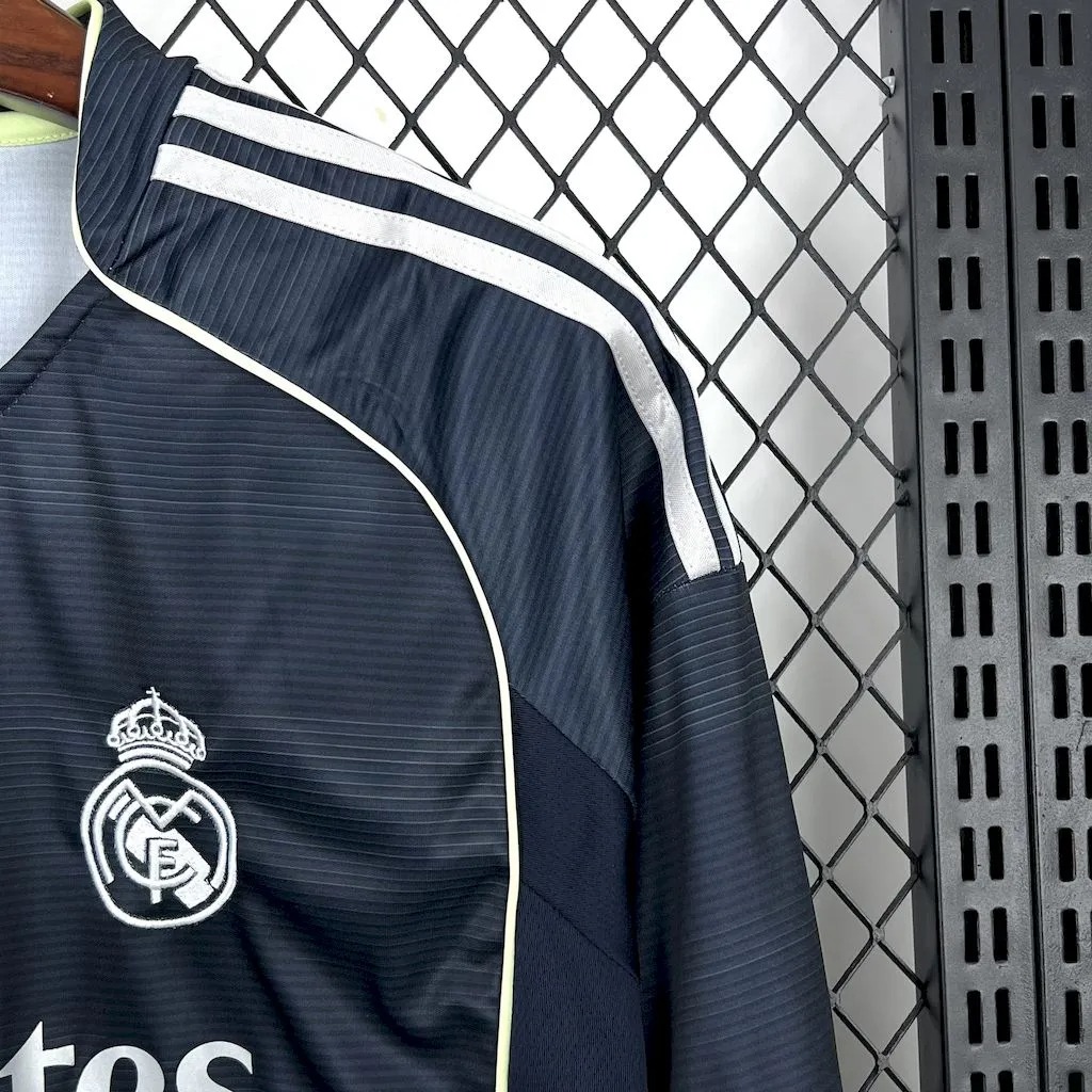 Real Madrid Soccer Jersey Away Long Sleeve Custom Shirt 2025/26 - ujerseystore