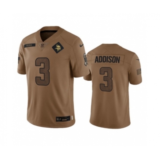Men's Nike Minnesota Vikings #8 Kirk Cousins 2023 Brown Salute To Service Limited Football Stitched Jersey - Ujersey