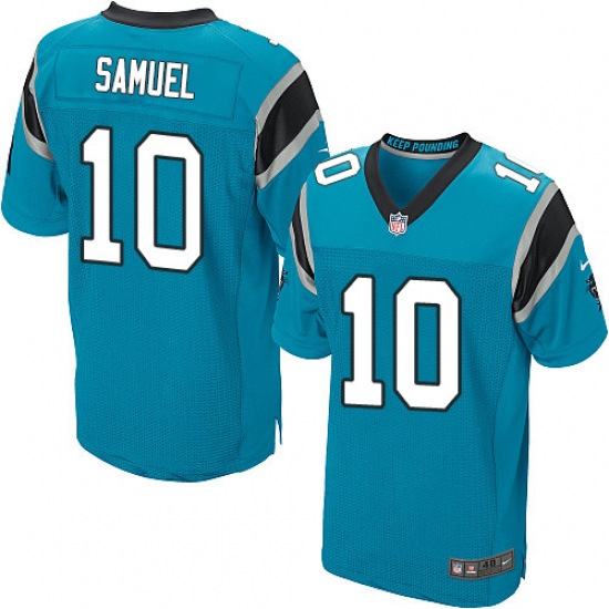 Men's Nike Carolina Panthers #10 Curtis Samuel Elite Blue Alternate NFL Jersey - Ujersey