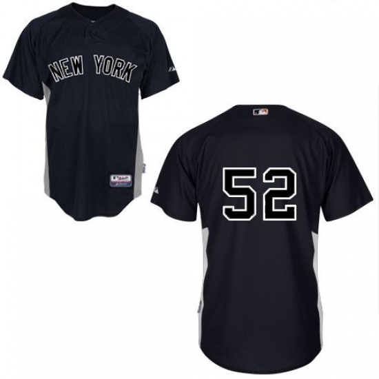 Men's Majestic New York Yankees #52 C.C. Sabathia Authentic Black MLB Jersey - Ujersey