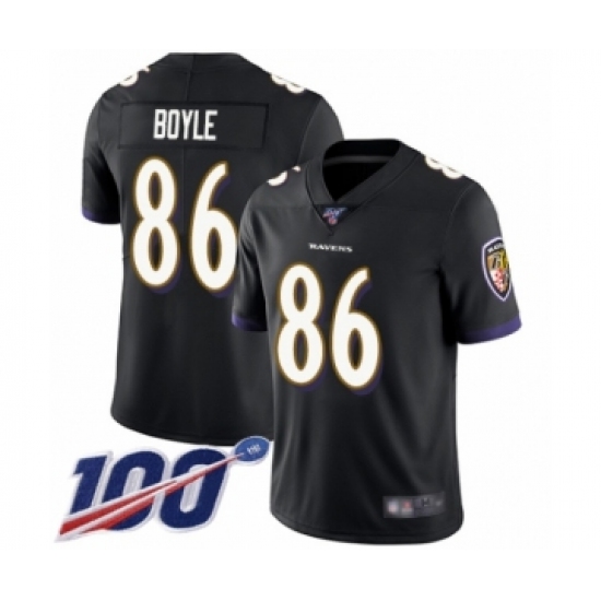 Men's Baltimore Ravens #91 Shane Ray Black Alternate Vapor Untouchable Limited Player 100th Season Football Jersey - Ujersey