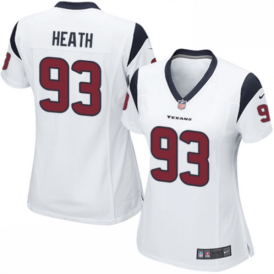 Women's Nike Houston Texans #93 Joel Heath Game White NFL Jersey - Ujersey
