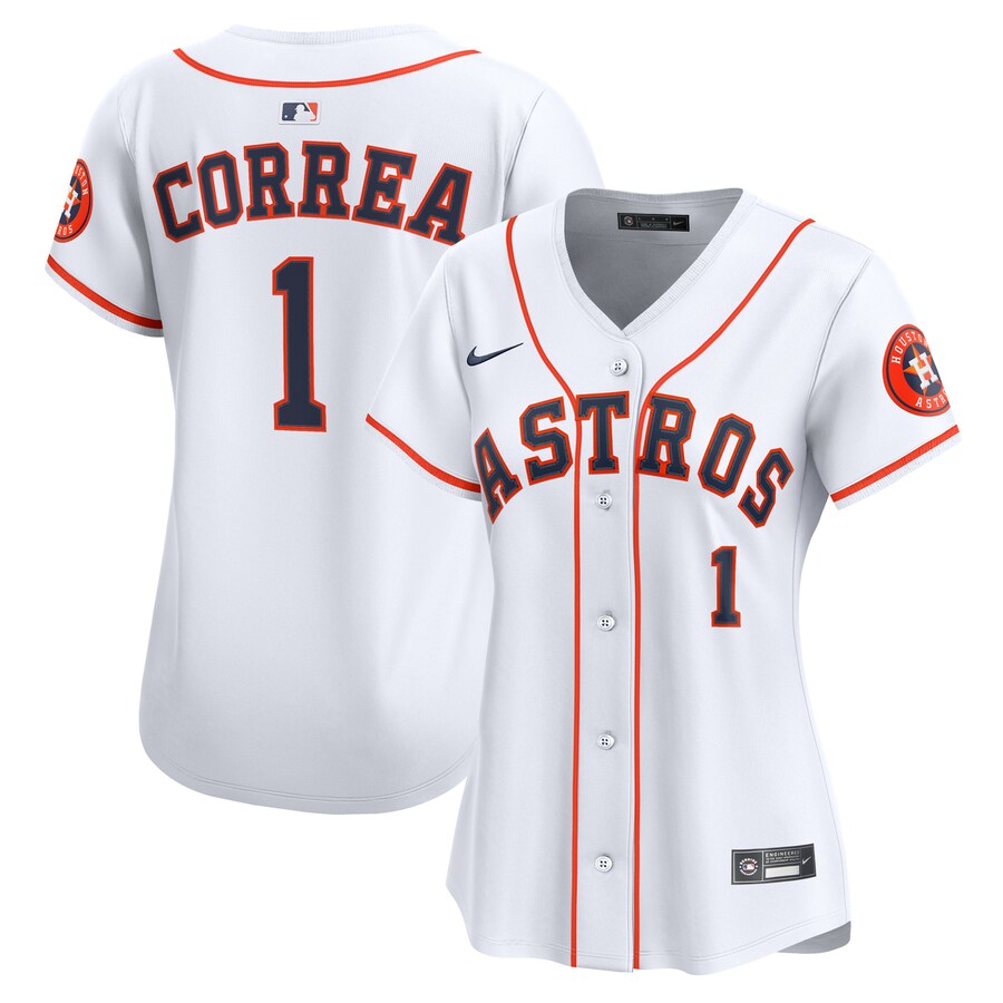 Women's Houston Astros Carlos Correa Nike White Home Limited Player Jersey - Ujersey