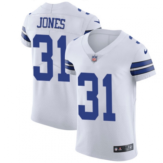 Men's Nike Dallas Cowboys #31 Byron Jones Elite White NFL Jersey - Ujersey