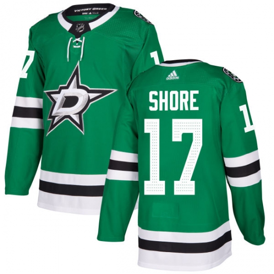 Men's Adidas Dallas Stars #17 Devin Shore Authentic Green Home NHL Jersey - Ujersey