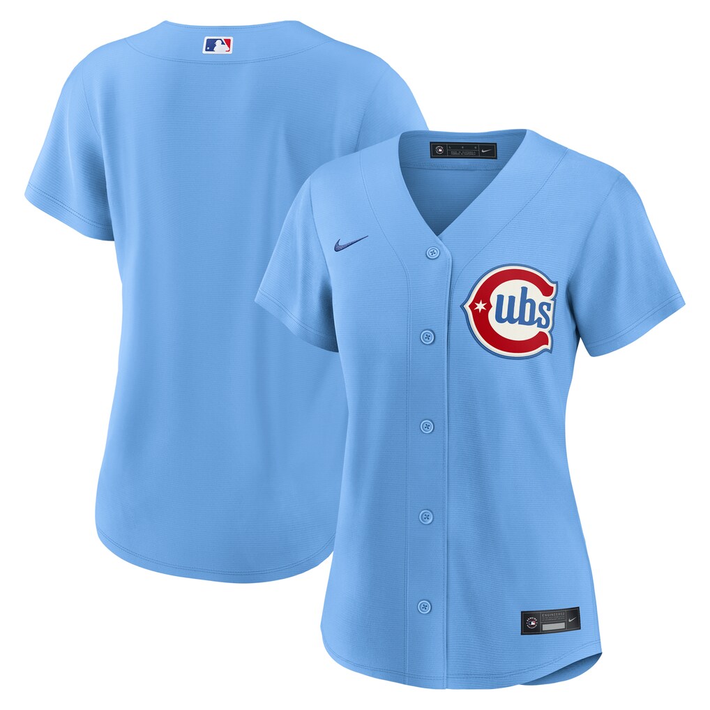 Women's Chicago Cubs Nike Light Blue Alternate Replica Jersey - Ujersey