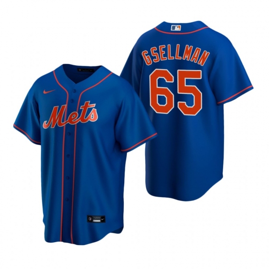 Men's Nike New York Mets #65 Robert Gsellman Royal Alternate Stitched Baseball Jersey - Ujersey