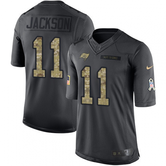 Youth Nike Tampa Bay Buccaneers #11 DeSean Jackson Limited Black 2016 Salute to Service NFL Jersey - Ujersey
