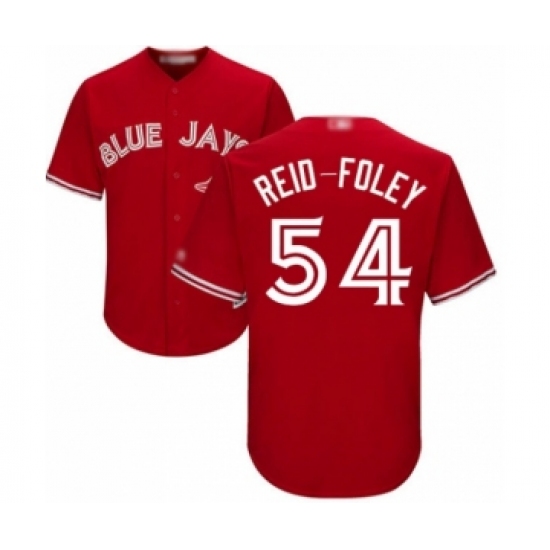 Youth Toronto Blue Jays #54 Sean Reid-Foley Authentic Scarlet Alternate Baseball Player Jersey - Ujersey