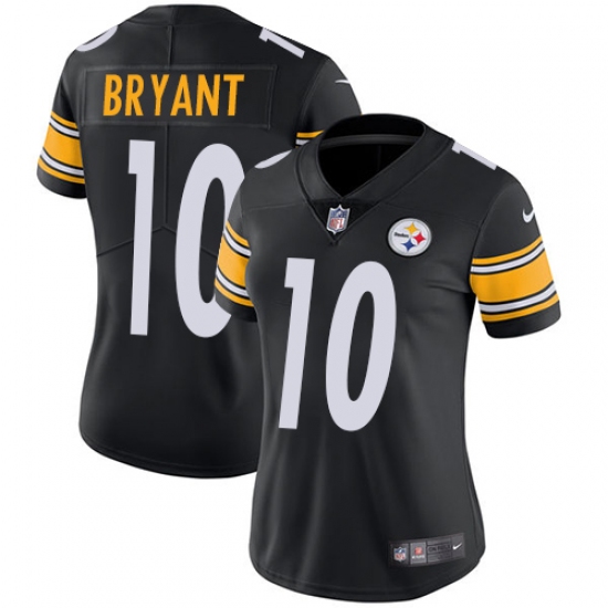 Women's Nike Pittsburgh Steelers #10 Martavis Bryant Black Team Color Vapor Untouchable Limited Player NFL Jersey - Ujersey