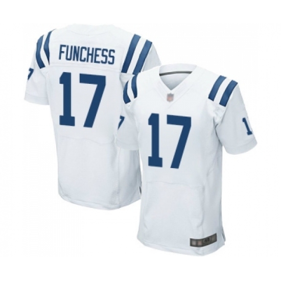 Men's Indianapolis Colts #17 Devin Funchess Elite White Football Jerseys - Ujersey