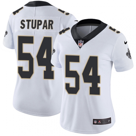 Women's Nike New Orleans Saints #54 Nate Stupar Elite White NFL Jersey - Ujersey