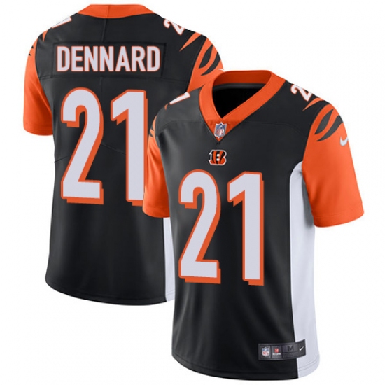 Men's Nike Cincinnati Bengals #21 Darqueze Dennard Vapor Untouchable Limited Black Team Color NFL Jersey - Ujersey