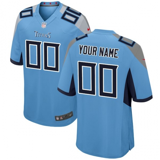 Men's Tennessee Titans Nike Light Blue 2018 Custom Game Jersey - Ujersey