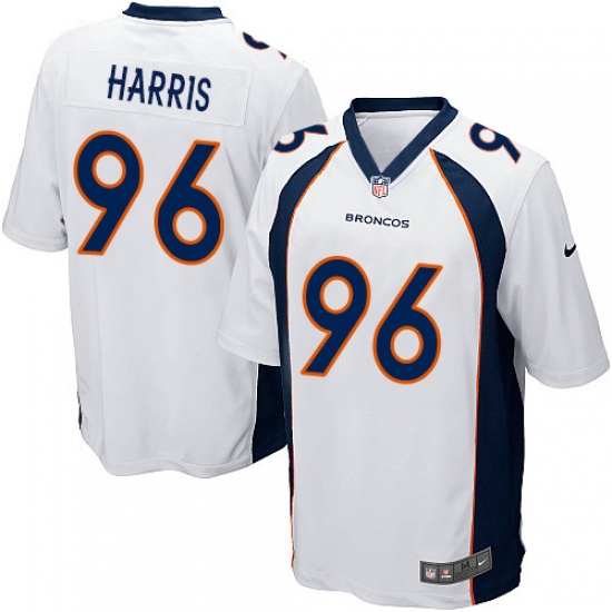 Men's Nike Denver Broncos #96 Shelby Harris Game White NFL Jersey - Ujersey