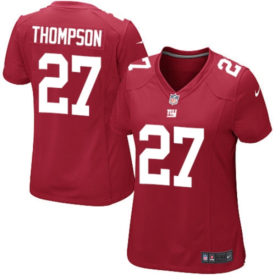 Women's Nike New York Giants #27 Darian Thompson Game Red Alternate NFL Jersey - Ujersey