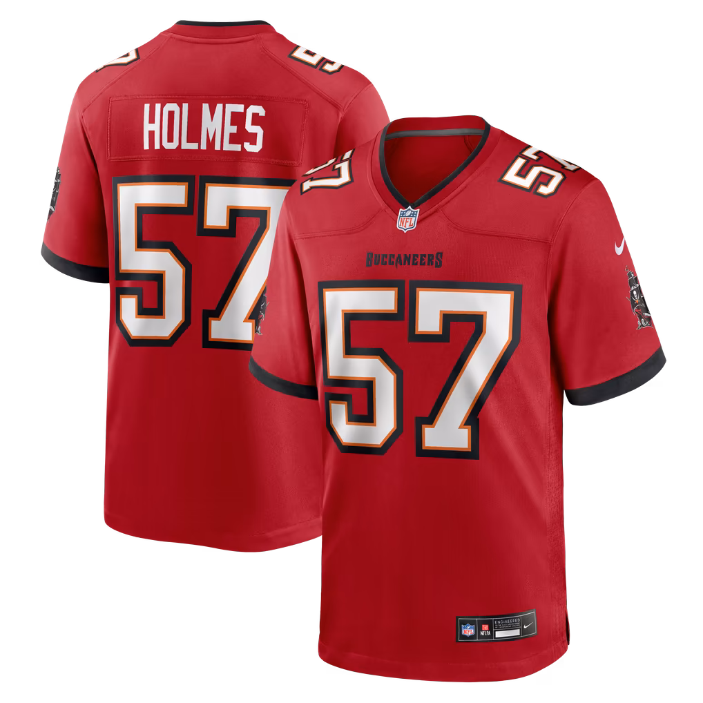 Men's Tampa Bay Buccaneers Yasir Holmes Nike Red Team Game Jersey