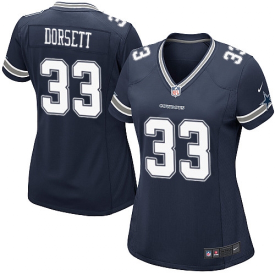 Women's Nike Dallas Cowboys #33 Tony Dorsett Game Navy Blue Team Color NFL Jersey - Ujersey