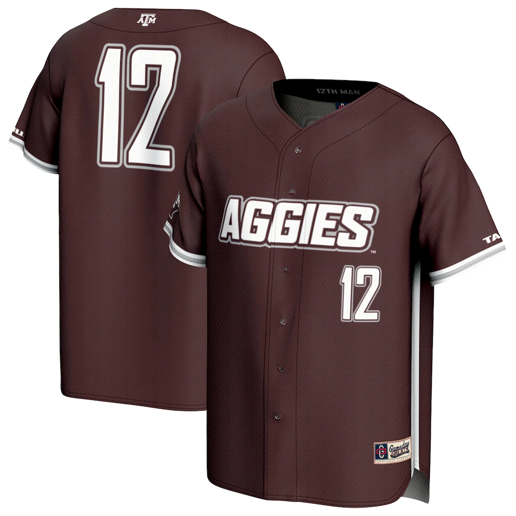 Unisex GameDay Greats Maroon Texas A&M Aggies Lightweight Baseball Jersey - Ujersey Shop