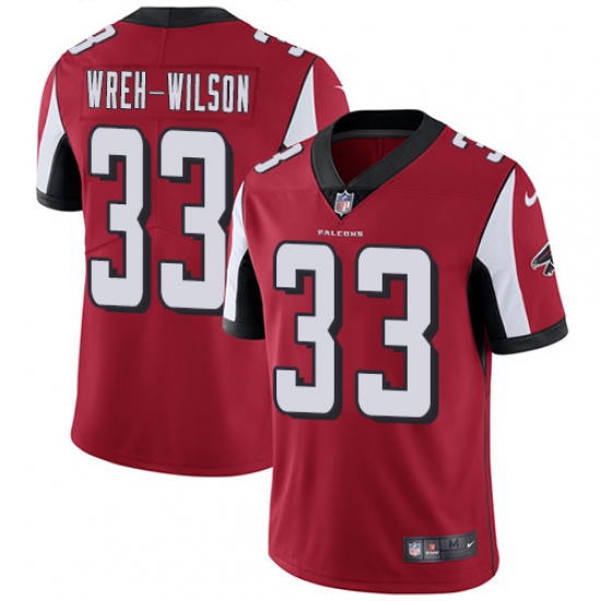 Youth Nike Atlanta Falcons #33 Blidi Wreh-Wilson Elite Red Team Color NFL Jersey - Ujersey