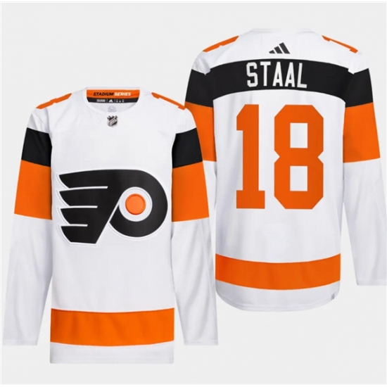 Men's Philadelphia Flyers #18 Marc Staal White 2024 Stadium Series Stitched Jersey - Ujersey