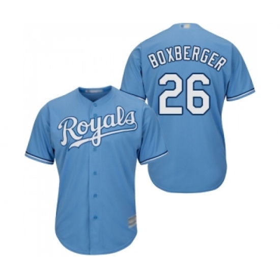Men's Kansas City Royals #26 Brad Boxberger Replica Light Blue Alternate 1 Cool Base Baseball Jersey - Ujersey