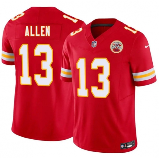 Men’s Kansas City Chiefs #13 Cyrus Allen Red 2026 Draft F.U.S.E. Vapor Untouchable Limited Football Stitched Jersey - Ujersey