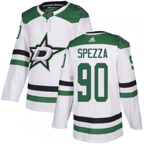 Men's Adidas Dallas Stars #90 Jason Spezza White Road Authentic Stitched NHL Jersey - Ujersey