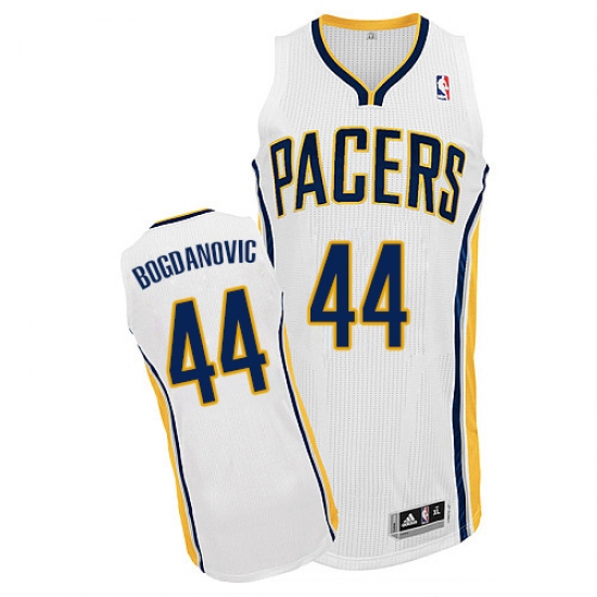 Men's Adidas Indiana Pacers #44 Bojan Bogdanovic Authentic White Home NBA Jersey - Ujersey