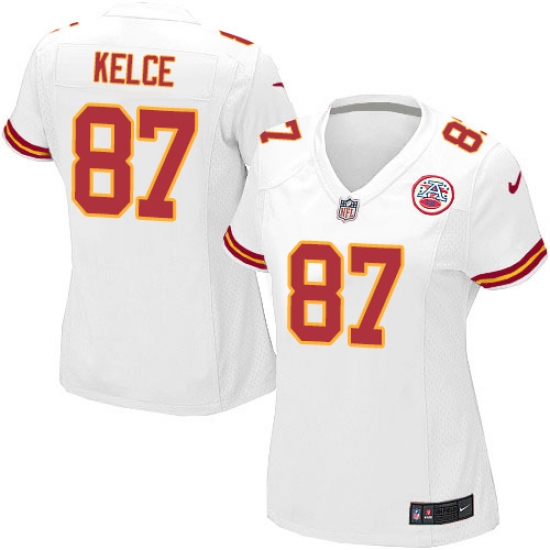 Women's Nike Kansas City Chiefs #87 Travis Kelce Game White NFL Jersey - Ujersey
