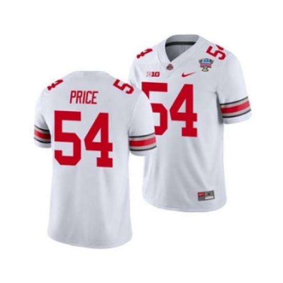 Men's Ohio State Buckeyes Billy Price 2021 Sugar Bowl White Football Jersey - Ujersey