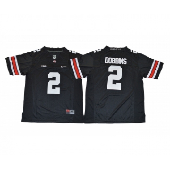 Ohio State Buckeyes 2 J.K. Dobbins Black College Football Jersey - Ujersey