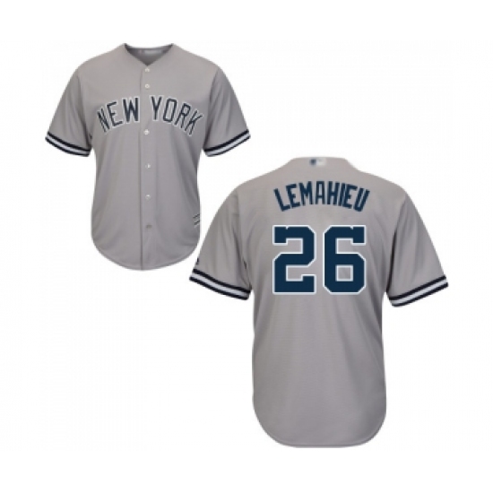 Men's New York Yankees #26 DJ LeMahieu Replica Grey Road Baseball Jersey - Ujersey