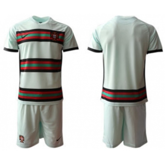 Men's Portugal Custom Euro 2021 Soccer Jersey and Shorts - Ujersey