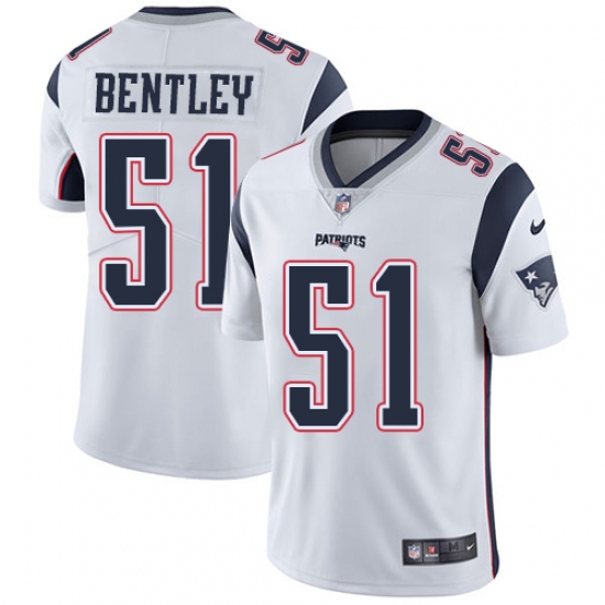 Youth Nike New England Patriots #51 Ja'Whaun Bentley White Vapor Untouchable Limited Player NFL Jersey - Ujersey