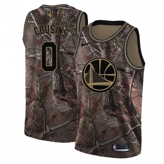 Youth Nike Golden State Warriors #0 DeMarcus Cousins Camo NBA Swingman Realtree Collection Jersey - Ujersey