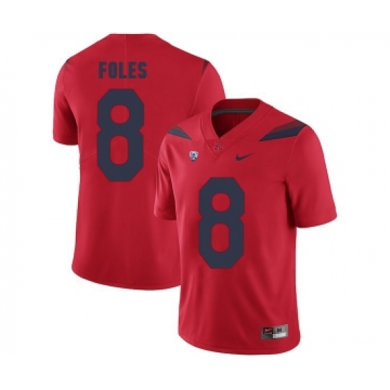 Arizona Wildcats 8 Nick Foles Red College Football Jersey - Ujersey