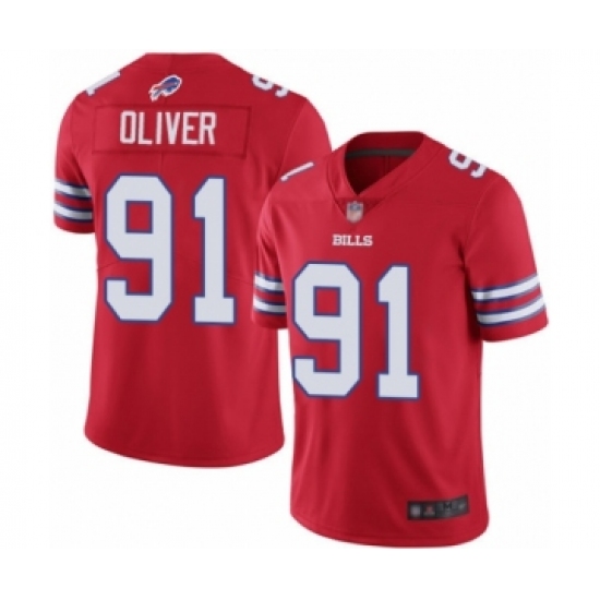 Youth Buffalo Bills #91 Ed Oliver Limited Red Rush Vapor Untouchable Football Jersey - Ujersey