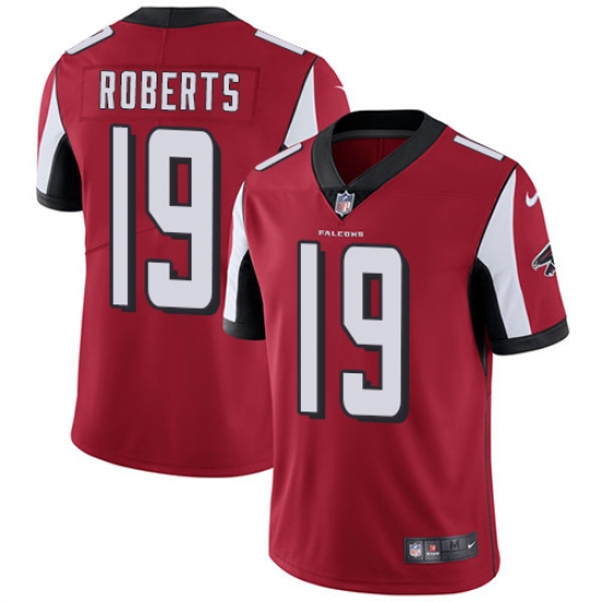 Youth Nike Atlanta Falcons #19 Andre Roberts Elite Red Team Color NFL Jersey - Ujersey