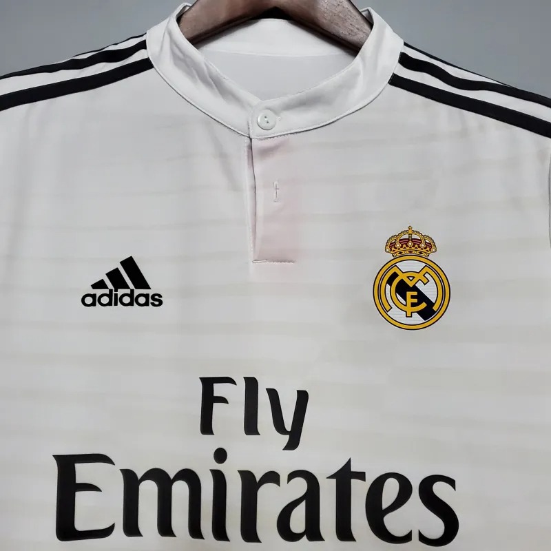 Real Madrid Retro Jersey Home Custom Soccer Shirt 2014/15 - ujerseystore