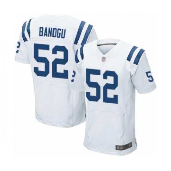 Men's Indianapolis Colts #52 Ben Banogu Elite White Football Jersey - Ujersey